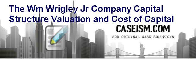 the wm wrigley jr company case